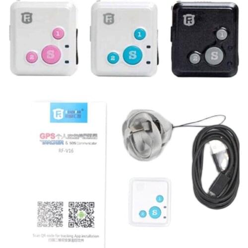 Super mini V16 personal GPS Tracker sos Mini GSM GPRS GPS Tracker SOS Communicator for Kids Child Elderly Personal lifetime