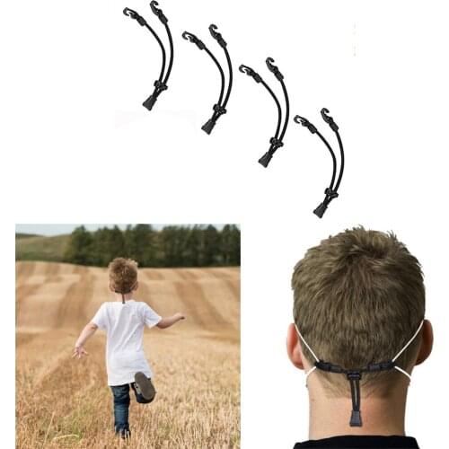 Mask Extender Anti-Tightening Ear Protector Holder Mask Ear Rope Extenders Adjustment Buckle Black