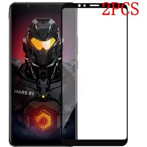 2PCS Full Cover Tempered Glass For ZTE Nubia Red Magic Mars Screen Protector protective film For For Nubia Red Magic Mars glass