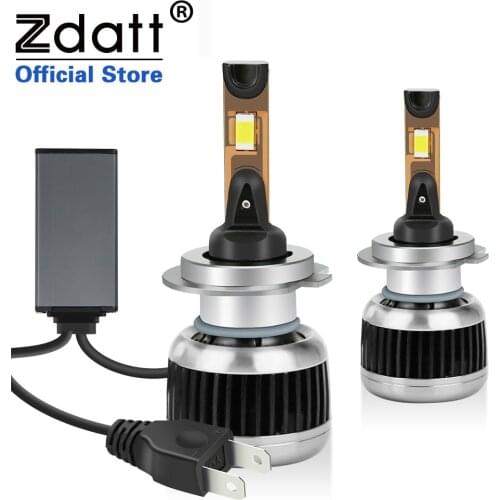 Zdatt H7 H4 H8 H9 H11 9005 HB3 9006 HB4 9012 LED Car Headlight Bulbs 8000LM 100W 6000K 12V CSP Fog Lights Canbus Auto Head Lamp