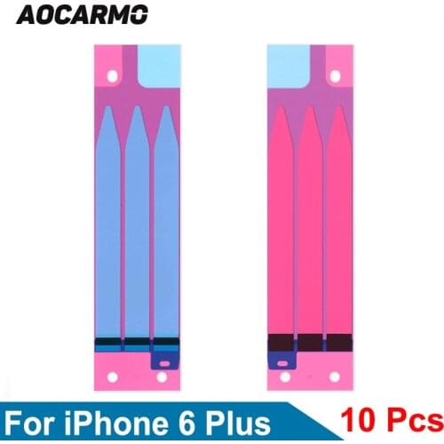 10Pcs/Lot Aocarmo For iPhone 6 Plus 5.5" 6P Battery Adhesive Glue Tape Anti-Static Sticker Strip Replacement