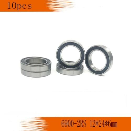 10pcs 6900-2RS Bearing ABEC-1 10x22x6 mm Metric Thin Section 6900 2RS Ball Bearings 6900RS 61900 2RS