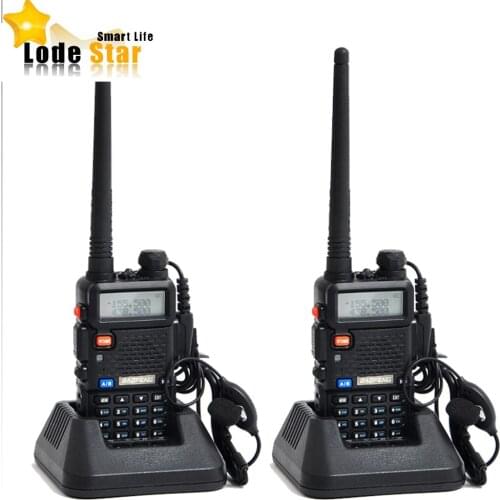 2020 Original Baofeng UV 5R uv-5r Portable Dual band VHF UHF two way radio 136-174/400-520 ham cb radio Walkie Talkie 2 pcs /set