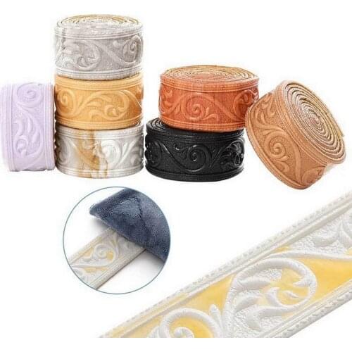 3d Foam Wall Edge Strip Stickers Self Adhesive Waterproof Baseboard Corner Waist Line Sticker Wallpaper Border Home Decorations