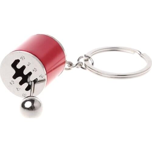 5 Colors Manual Transmission Gear Lever Keychain Shift Lever Key Holder