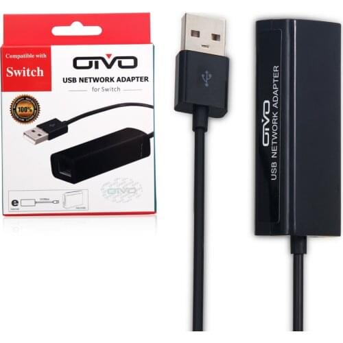 5pcs High Speed USB Network Adapter Cable For Nintend Switch NS For Wii/U Console