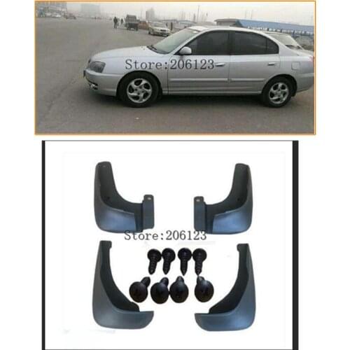 Accessories 4PCS/SET FIT 2004 2005 2006 FOR HYUNDAI ELANTRA XD MUD FLAP SPLASH GUARDS MUDGUARDS GUARD