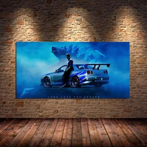 Diamond Painting Paul Walker Car 5D DIY Crystal Art Full Drill Cross Stitch Kits Mosaic Rhinestones Embroidery Home Decor