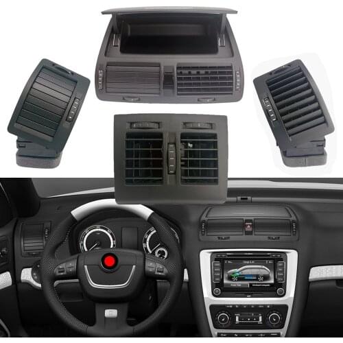 For Yeti 10 2011 1ZD819702 1ZD819701 Car Parts Center Instrument Original Air Conditioning Outlet For Skoda Octavia 2004-2013