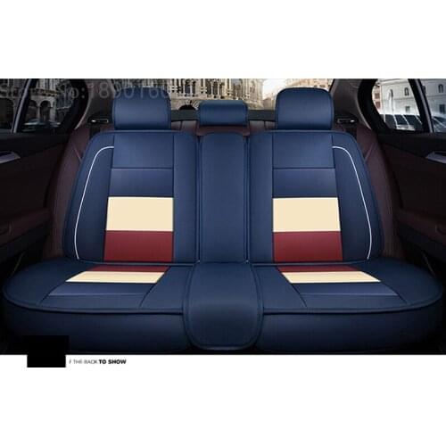 Only rear leather car seat covers For Skoda Octavia Fabia Superb Rapid Yeti Spaceback Joyste Jeti car accessories car stickers