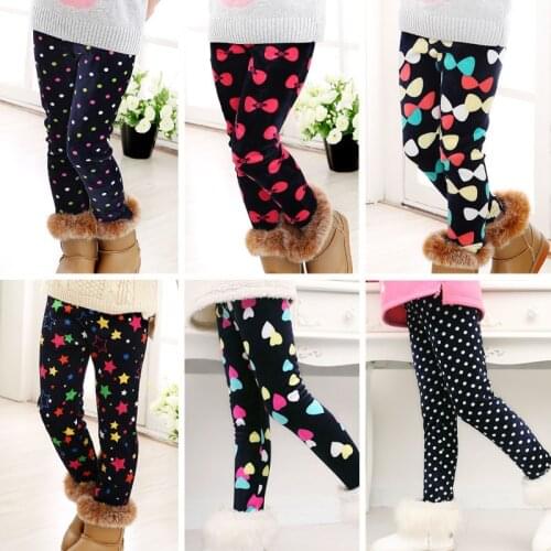 Kids Leggings Thicken Warm Children Pants Girl Clothing For Winter Spring