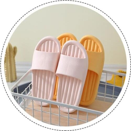 Indoor Unisex Slippers 2020 Summer Bathroom Slippers Fashion Home Shoes Non-slip Massage Sandals