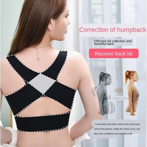 Dropshipping Bras For Women Posture Corrector Seamless Push Up Shockproof Sports Support Fitness Vest Underwear Corset Back Bra