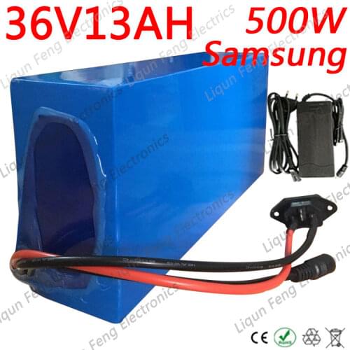 36V Battery pack 36V 13AH lithium Battery 500W 36V 10.4AH 13AH 15AH Electric Bike Battery Use Samsung Cell With 42V 2A Charger