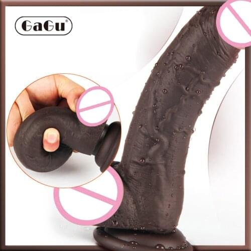 GaGu Silicon Large Black Giant Dildos Realistic Masturbator Massager Vagina For Women Adult Toys For Woman XXL Dildo Lesbian