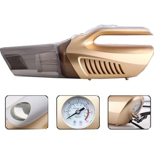 Good Multi Function 12V 100W Home Vacuum Auto Cleaner With Vacuuming/Lighting/Pump/Tire Tester Car Cleaning Tool Gadgets ZM56