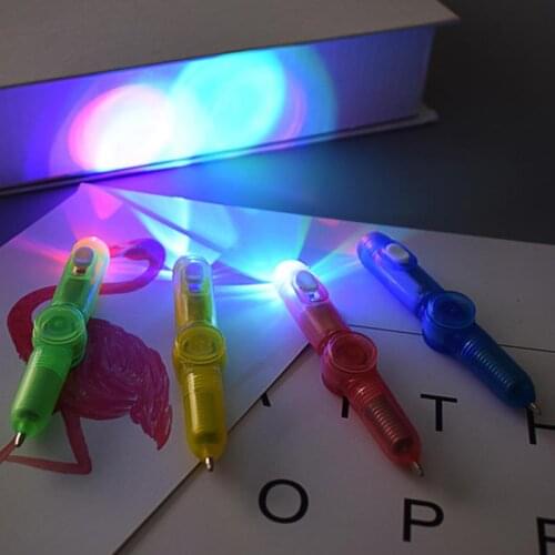 Interesting toy Fingertip Rotating Spinning Gyro Toy Pen Led Luminous Gyro Pen Office ADHD EDC Anti Stress kinetic Desk Toy