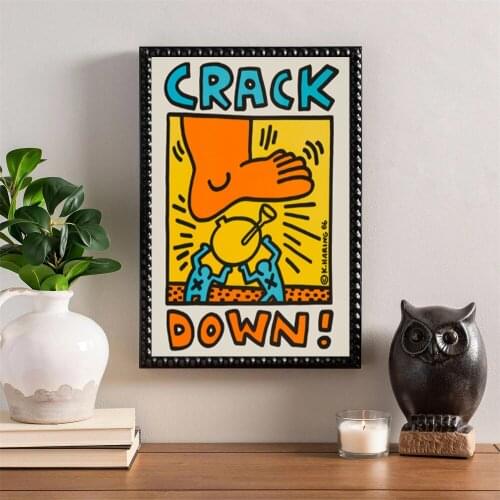 Keith Art Exhibition Pictures Posters And Abstract Print Vintage Pop Canvas Paintings Art Decoration Mural Cuadros No Frame