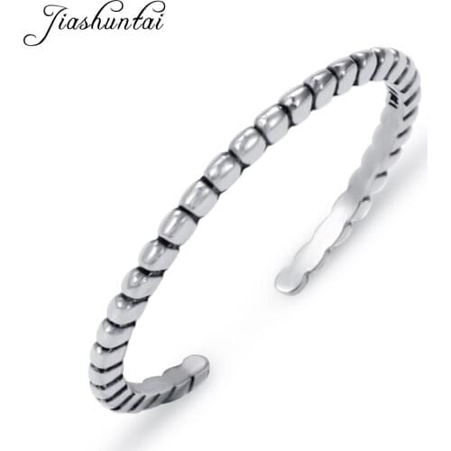 JIASHUNTAI Fashion 100% 925 Sterling Silver Finger Rings For Women Wedding Jewelry Trendy Best Gifts 2018 HOT SELL Adjustable