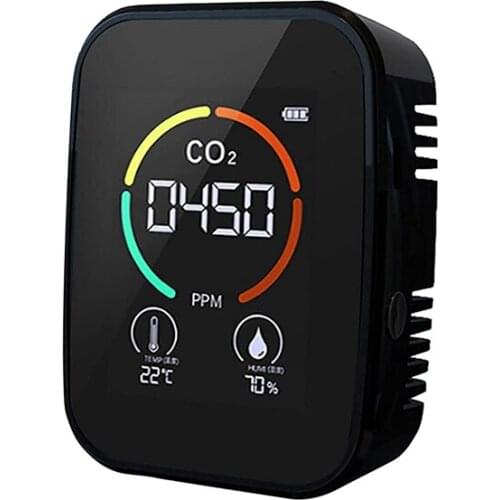 Air Quality Monitor CO2 Monitor Indoor Carbon Dioxide Detector- Portable Air Quality Tester with Humidity Monitor LCD