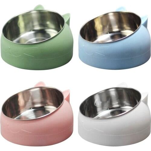 Pet Cat Bowls Durable Stainless Steel Non-skid feeder for small medium dogs cats Food Water Feeding pets Bowl