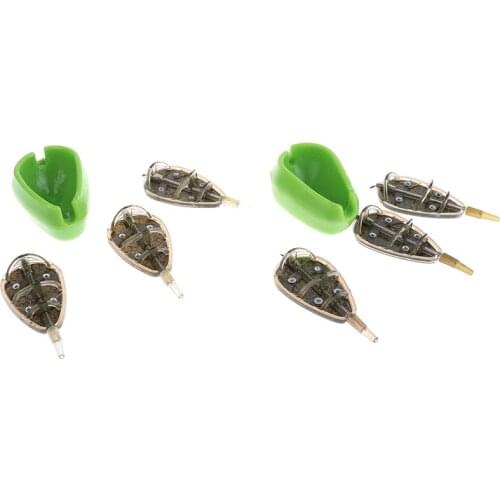 Inline Method Feeder Mould Bait Thrower Bait Plumb Set Carp Fishing Bait Holder Tool Outddor Fish Tackle Pesca Iscas Accessories