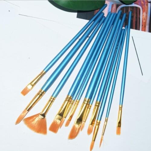 Art Acrylic Paint Water Pigment Set Brush for Clothing Textile Fabric Hand Painted Wall Plaster Painting Drawing For Kids