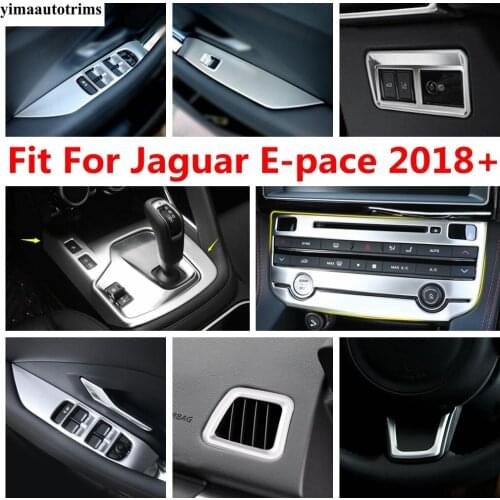 Dashboard Side Air AC Outlet Vent Shift Gear Panel Decor Cover Trim ABS Matte Style Accessories For Jaguar E-pace 2018 2019 2020