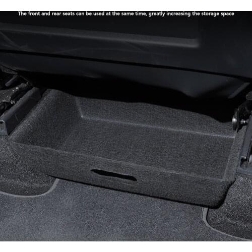 New Car Underseat Storage Organizer Case Black Storage Drawer Box Suitable or Tesla Model Y 2021 Auto Interior Accessories