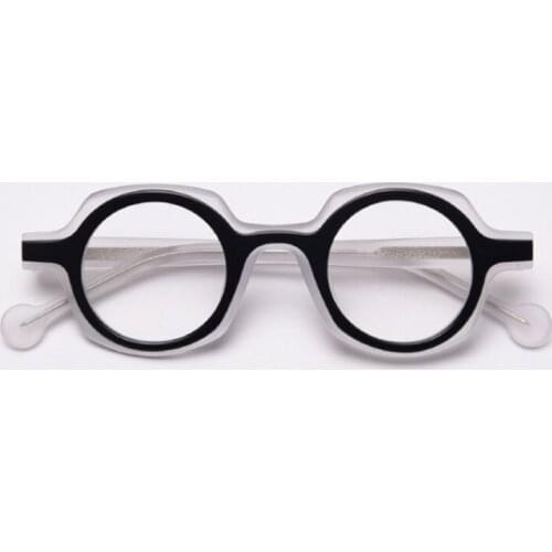 Retro Acetate Handmade Glasses Frame Men Women Optical Fashion Computer Eyewear 50158