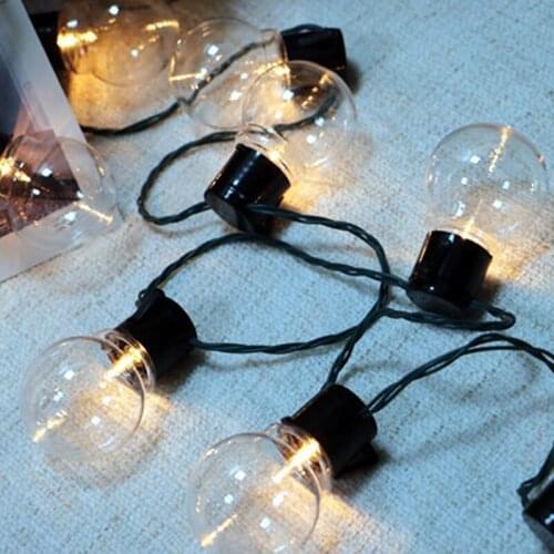 Patio Lights G50 Wedding Party Bedroom Living Room Garden Decor 3M 20 Bulbs LED Fairy Lights Bulb Garland Light StringChristmas