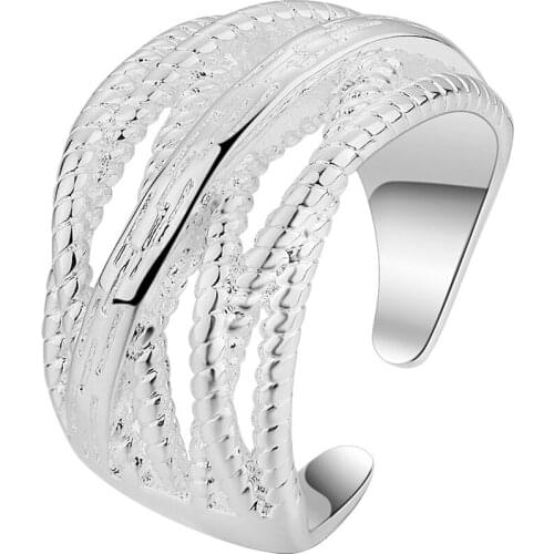 Silver plated Ring Fashion Jewerly Ring Women&Men , /GKHNOSEK NVTTUHIB