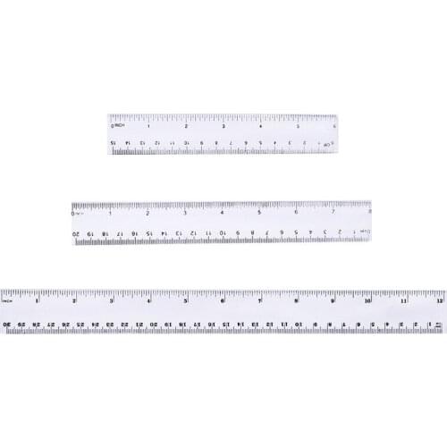 15cm 20cm 30cm Transparent Patchwork Ruler Quilting Tools Plastic Fabric Cloth Ruler for Patchwork DIY Sewing Quilting Tools