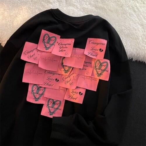 Women Hoody Cotton Spring Autumn 3D Pullovers Full O-Neck Pullovers Street Style Unisex Hoody Letter Printing Sweatshirt Women