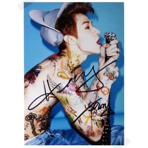 SUPERJUNIOR-M S.J-M Henry Lau autographed signed photo 4*6 inches freeshipping 02.2017 01