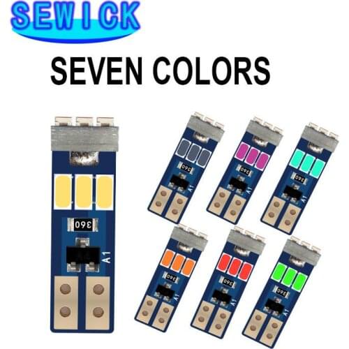 50PCS T5 Led W3W 3014-9smd Meter Bulb Instrument Dash Lights Auto Interior Neo Wedge Dashboard Dash Side Lamp Signal Bulbs 12V