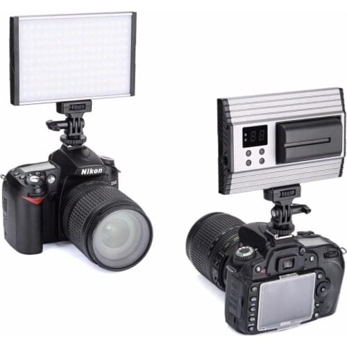 Air Ultra Thin Dimmable 144 LED Camera Video Light 3200K-5500K for Canon Nikon Pentax Olympas Samsung DSLR Camera & Camcorder