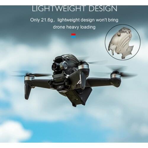 For DJI FPV Top Shell Cover with 1/4 Screw LED Fill Light Lamp Kit for DJI FPV Combo Drone Accessories Head Protector Case