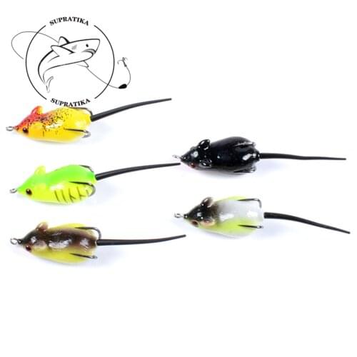 Wobblers Bionic Bait Anti-corrosion 5pcs/set 8.2g/5.1cm 3D Eyes Mini Thunder Frog Plastic Soft Bait With Sharp Back Barb Hook