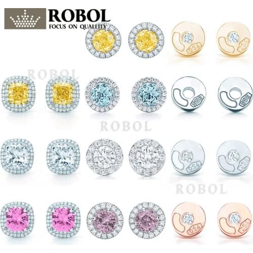 ED TFB Original TTFF Sterling Silver 925 Quality Charm Stud Earrings Engraved Inscription FOR Woman Original Model Production