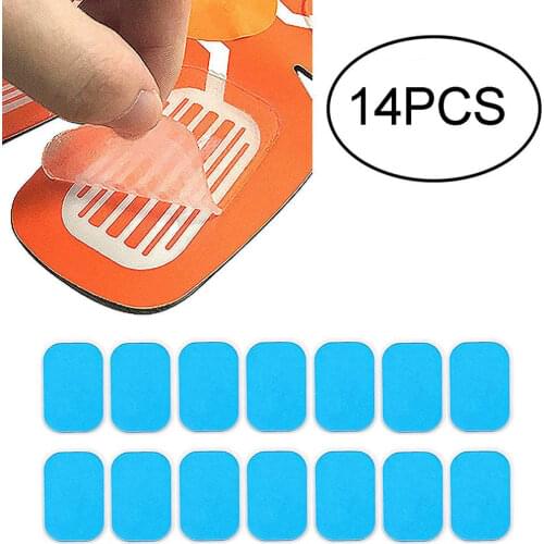 14PCS EMS Abs Replacement Pads Hydrogel Sticker Massage Cushion Muscle Stimulator Abs Toner Accessories Gel Sheets