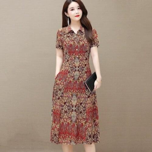 2021 Summer Short Sleeve Printed Dress Women Long Dresses Fashion Womens Plus Size Pullover Dresses Casual Vestido De Mujer 5XL