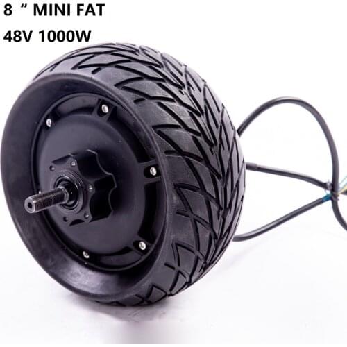 8" Mini Fat 200*90 Hub Motor 48v 1000w Bumper Car Motor Indoor Cart Engine Robert Engine E Bike Motor Electric Scooter Motor