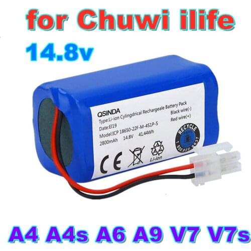 Original Rechargeable Battery 14.8V 6800mAh robotic vacuum cleaner accessories parts for Chuwi ilife A4 A4s A6
