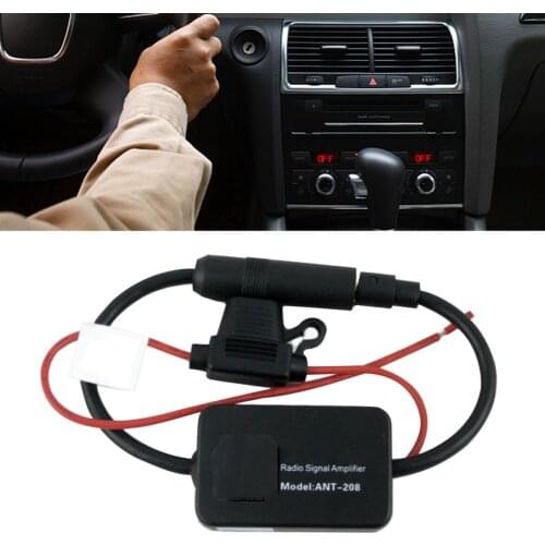 12V Auto Car Radio FM Antenna Signal Amp Amplifier Booster For Marine Car Vehicle FM Amplifier 88-108MHz
