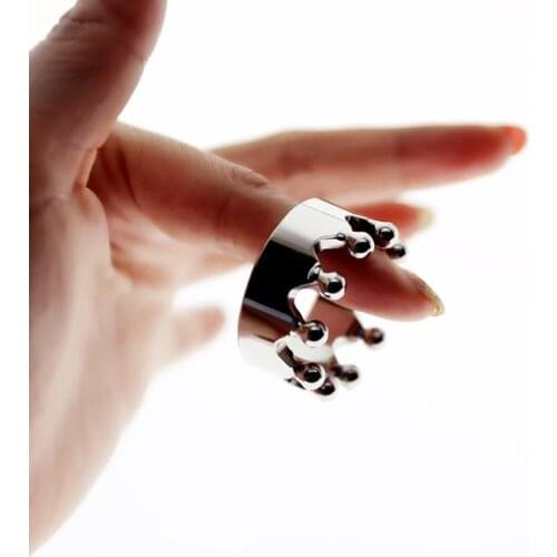 BDSM Sex Toys Crown Metal Cock Penis Ring Penis Sleeve For Male Extender Penis Enlargement Condoms Intimate Ring On The Penis