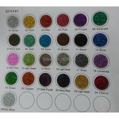 CDG-14 light green color Glitter 5 yards high quality fashionable glitter heat transfer vinyl for clothing hologram flock heart