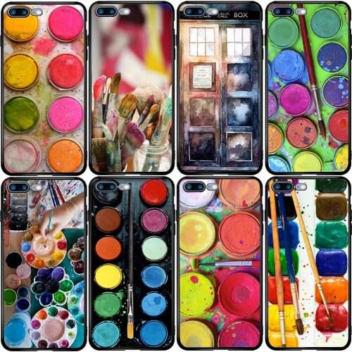 Phone Case for Xiaomi Redmi Note 9A 8 8T 7 6 7A 6A 5A 5 A1 A2 A3 Pro Max Plus Lite Watercolor Set Paint Box
