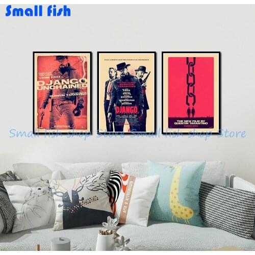 Django Unchained poster classic old movie vintage poster retro nostalgia kraft paper wall stickers Home 42*30 cm