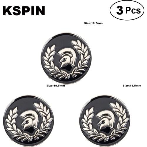 Trojan Helmet Lapel Pin Brooches Pins Flag badge Brooch Badges